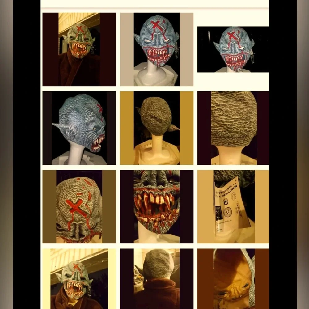 NW VINTAGE 2001 VAMPIE DEMON MASK Latex Prop by MASK Illusions Rubies #66032